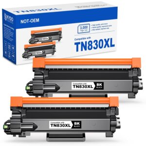 [with CHIP] TN830XL Toner Cartridge Compatible Replacement for TN830XL TN830BK TN830 XL Use with DCP-L2640DW HL-L2460DW MFC-L2820DW HL-L2400D HL-L2405W HL-L2865DW Printer Toner...