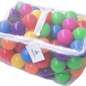 Wonder Space Soft Pit Balls, Chemical-Free Crush Proof Plastic Ocean Ball, BPA Free with No Smell, Safe for Toddler Ball Pit/Kiddie Pool/Indoor Baby Playpen