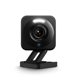 WYZE Cam v4 (Latest Model), 2.5K AI Security Camera, Indoor/Outdoor Cameras for Home Security, Vibrant Color Night Vision, No Subscription Required, Free Expert Help, Black