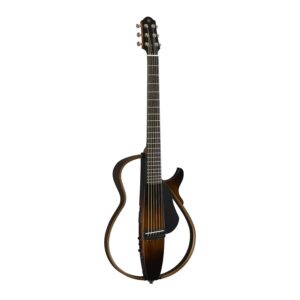 Yamaha SLG200S TBS Steel String Silent Guitar with Hard Gig Bag, Tobacco Sunburst