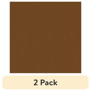 (2 pack) Mainstays 42" x 1.5 yd Cotton Light-weight Flannel Solid Precut, Brown
