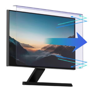 23-24 inch Computer Anti Blue Light Screen Protector, Hanging Desktop Monitor Blue Light Filter for 22, 23, 23.6, 23.8, 24 inch Widescreen Monitor, Universal PC Anti Scratch Eye...