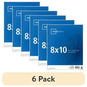 (6 pack) Mainstays – 8x10 Picture Frame – White Front Loading Wall or Tabletop Photo Frame