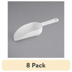 (8 pack) Mainstays, Ice Cube Scoop, White Scoop for Ice Cubes, useful for everyday freezer use., Made for Ice Breaking and Freezer Organization
