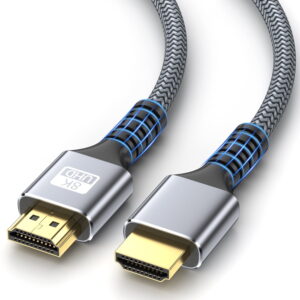 8K Hdmi Cable 3.3ft High Speed HDMI Cable 8K@60HZ 4K@120HZ 48Gbps for HDTV,PS4,PS5,Monitor Laptop,Xbox,HDCP Support HDR,Ethernet,Dolby
