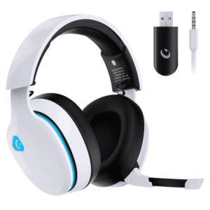 Artsic Wireless Gaming Headset with Microphone for PC, PS4, PS5, Mac, Nintendo Switch with Bluetooth 5.2, 2.4GHz USB PS5 headset,Gaming Headphones with 3.5mm Wired Jack for Xbox...