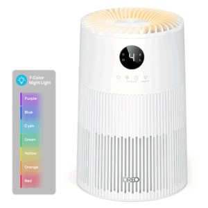 Dreo HEPA Air Purifier for Room Covers 1488 sq. ft/2h, Purificador for Allergies and Asthma with 7-color Night light, Remove 99.97% Pet Hair, 3-in-1 Filter, 18W DC Motor...