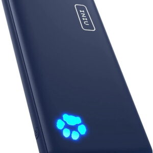 INIU 10000mAh Power Bank, Slimmest 15W Portable Charger,USB C in&Out High-Speed Charging Battery Pack, Compatible with iPhone & Samsung,Blue