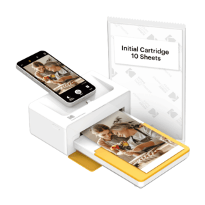 KODAK Dock Plus 4PASS Instant Photo Printer (4x6 inches) + 10 Sheets