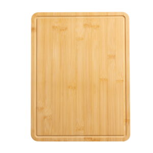 Mainstays 11" x 14.5" Non-slip Bamboo Cutting Board, 100% Natural Bamboo Color, with Juice Groove