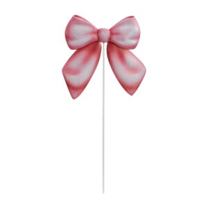 Mainstays 12-Inch Pink Bow Decorative Metal Garden Stake for Outdoor Décor