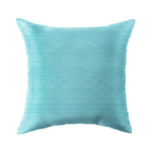 Mainstays 16 in x 16 in Solid Aqua Texture Outdoor Pillow, Aqua Blue