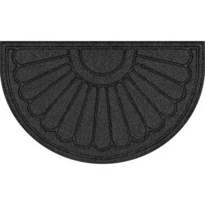 Mainstays 18"x30" Gray Sunburst Polyester Utility Entryway Door Mat