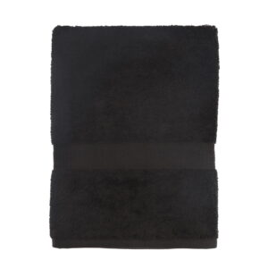 Mainstays Basic Bath Towel, Soft 100% Cotton and Highly Absorbent Bath Towel, Black