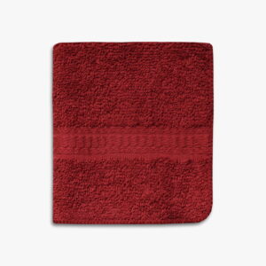 Mainstays Basic Washcloth, Soft 100% Cotton and Highly Absorbent Washcloth, Red