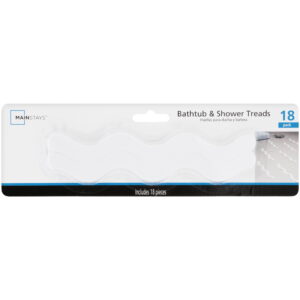 Mainstays Bathtub & Shower Non-Slip Treads, White 18 Piece Pack