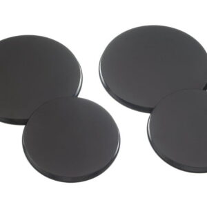 Mainstays Black Carbon Steel Burner Cover, 4 Count