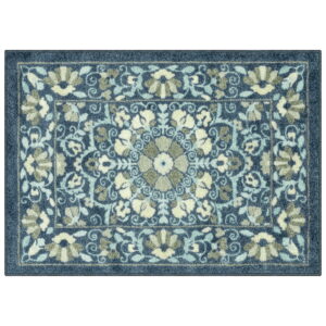Mainstays Bright Persian Medallion Blue Multicolor Indoor Accent Rug, 1'8" x 2'10"