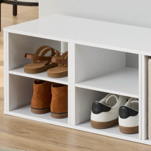 Mainstays Cube Storage H Inserts, Set of 2, White