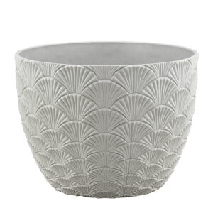 Mainstays Isla 12" x 12" x 9" Round Vanilla Dream Plastic Planter