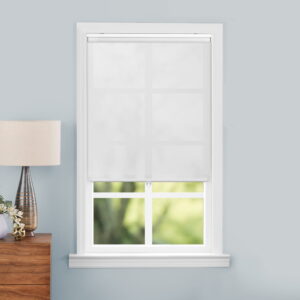 Mainstays Light Filtering Slow Release Roller Shade, 23" W x 72" L, White