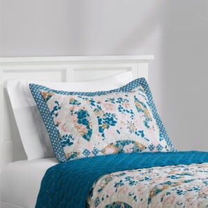 Mainstays Multicolor Abby Corsair Quilt Sham, King, 1 pack, Adult/Teen