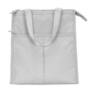 Mainstays Reusable Polyester Adult Lunch Bag, Grey