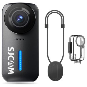 SJCAM C110 4K Ultra HD Action Camera, EIS Stabilization, Waterproof 30M, 125° Wide Angle, Body Camera with Helmet/Chest Mount, Built-in WiFi & Microphone, 15MP Photo, Vlogging...