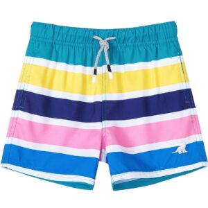 SURF CUZ Boys Swim Trunks with Boxer Brief Liner Toddler Boy Stretch Swimsuit Shorts Quick Dry Swimming Trunks Bathing Suit