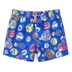 SURF CUZ Boys Swim Trunks with Boxer Brief Liner Toddler Boy Stretch Swimsuit Shorts Quick Dry Swimming Trunks Bathing Suit