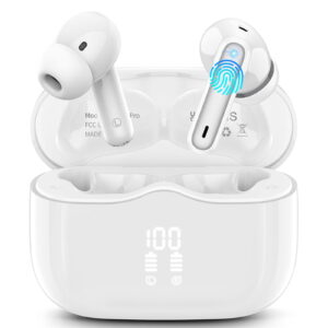 Wireless Earbuds, Bluetooth 5.4 Headphones in Ear with 4 ENC Noise Cancelling Mic, Wireless Earphones HiFi Stereo Deep Bass 40H Playtime, In-Ear Bluetooth Earbuds LED Display...